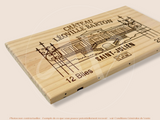 Estampe / Façade d'une caisse de vin en bois du Chateau Leoville Barton - 2015 - Bordeaux | Format : 30x17 cm