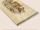Estampe / Façade d'une caisse de vin en bois du Chateau Palmer - Margaux - Bordeaux | Format 30x17 cm