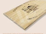 Estampe / Façade d'une caisse de vin en bois du Chateau Margaux - Bordeaux | Format 30x17 cm
