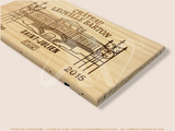 Estampe / Façade d'une caisse de vin en bois du Chateau Leoville Barton - 2015 - Bordeaux | Format : 30x17 cm