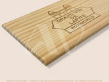 Estampe / Façade d'une caisse de vin en bois du Chateau Lafite Rothschild - Bordeaux | Format 6 bouteilles = 30x17