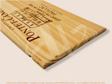 Estampe / Façade d'une caisse de vin en bois du Chateau Pontet Canet - Pauillac - Bordeaux | Format 30x17 cm