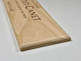 Estampe / Façade d'une caisse de vin en bois du Chateau Pontet Canet - Bordeaux | Format 1 bouteille = 30x9 cm