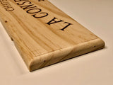 Estampe / Façade d'une caisse de vin en bois du Chateau La Conseillante - Bordeaux | Format 1 bouteille = 30x9 cm