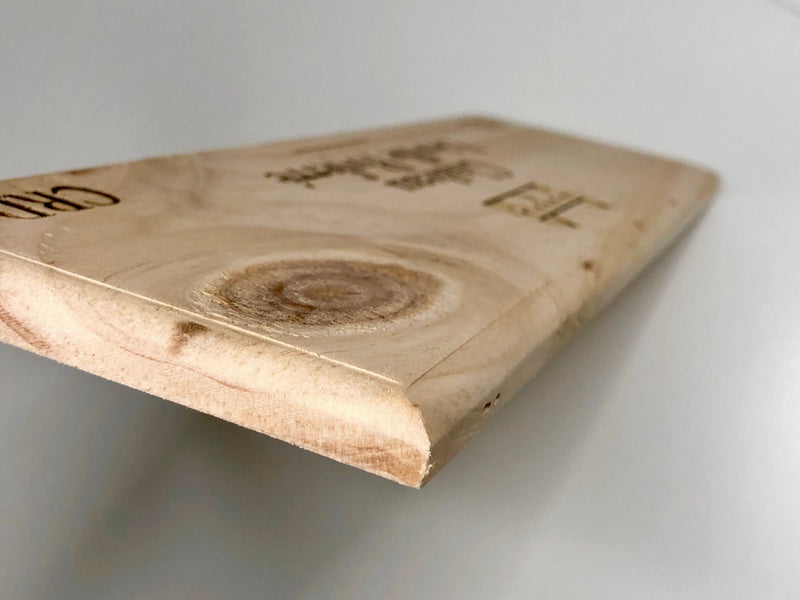 Estampe / Façade d'une caisse de vin en bois du Chateau Léoville Poyferré - Bordeaux | Format 1 bouteille = 30x9 cm
