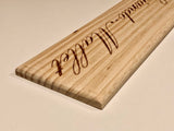 Estampe / Façade d'une caisse de vin en bois du Chateau Sociando Mallet - Bordeaux | Format 1 bouteille = 30x9 cm