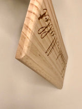 Estampe / Façade d'une caisse de vin en bois du Chateau Sociando Mallet - Bordeaux | Format 1 bouteille = 30x9 cm