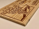 Estampe / Façade d'une caisse de vin en bois du Domaine Guigal - La Turque - Cote-Rotie | Format 6 bouteilles = 30x17 cm