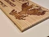 Estampe / Façade d'une caisse de vin en bois du Domaine Guigal - La Doriane - Condrieu | Format 6 bouteilles = 30x17 cm