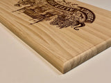 Estampe / Façade d'une caisse de vin en bois du Chateau Palmer - Alter Ego - Margaux - Bordeaux | Format 6 bouteilles = 30x17 cm