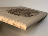Estampe / Façade d'une caisse de vin en bois du Chateau Palmer - Alter Ego - Margaux - Bordeaux | Format 6 bouteilles = 30x17 cm