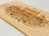 Estampe / Façade d'une caisse de vin en bois du Chateau Palmer - Millésime 2017 - Margaux - Bordeaux | Format 6 ou 12 bouteilles = 30x17 cm