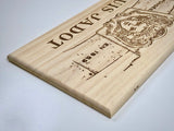 Estampe / Façade d'une caisse de vin en bois de la Maison Louis Jadot - Bourgogne | Format 6 bouteilles = 30x17 cm