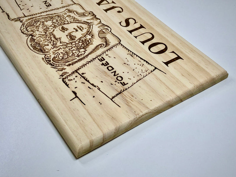 Estampe / Façade d'une caisse de vin en bois de la Maison Louis Jadot - Bourgogne | Format 6 bouteilles = 30x17 cm