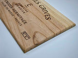 Estampe / Façade d'une caisse de vin en bois du Domaine du Clos des Grives - Vallée du Rhône | Format 6 bouteilles = 30x17