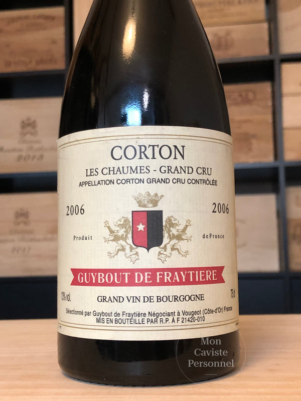 Domaine Guybout de Fraytière  |  Corton  |  Les Chaumes  |  Grand Cru  |  Bourgogne  |  2006