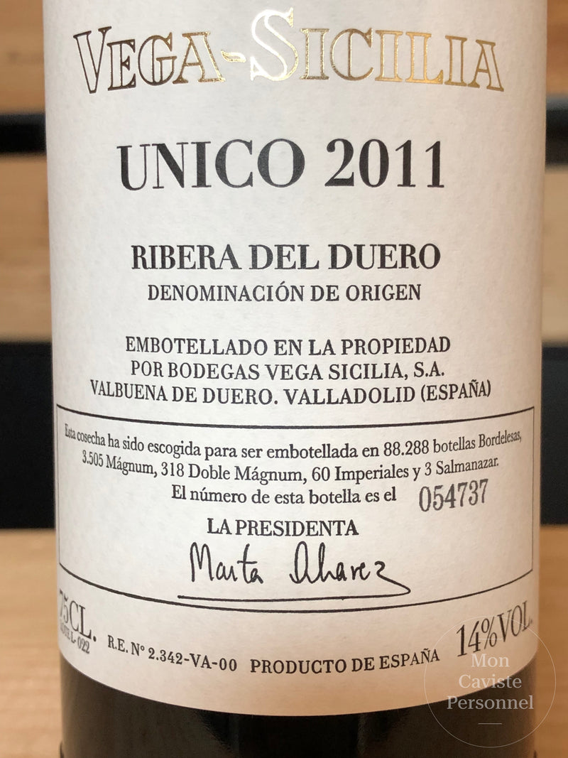 Domaine VEGA SICILIA  |  Unico  |  Ribera Del Duero  |  2011  |  Espagne