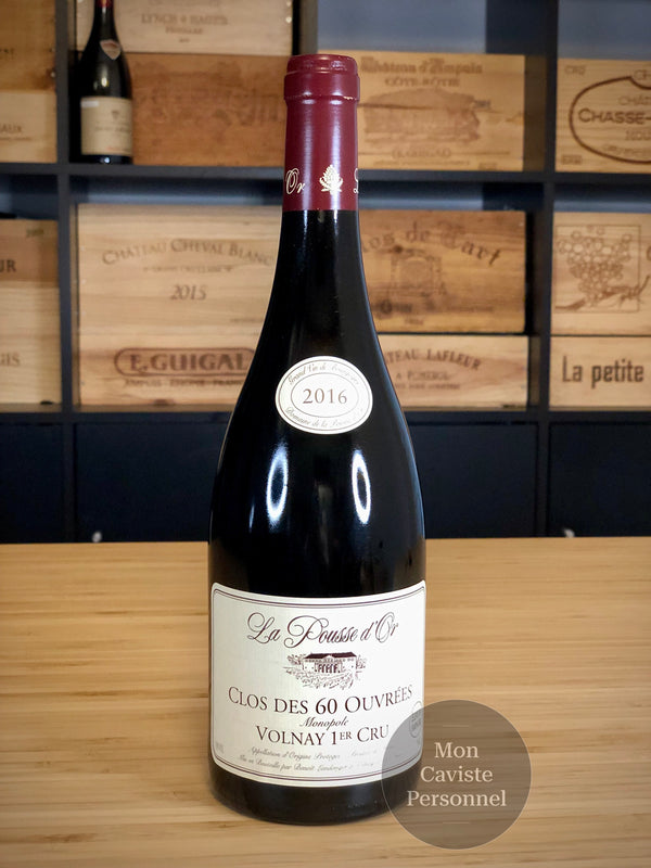 Domaine de la Pousse d'Or  |  Volnay  |  Premier Cru  |  "CLOS DES 60 OUVREES » Amphore en Monopole  |  2016  |  Bouteille