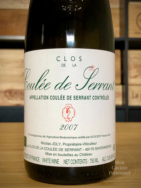 Domaine Nicolas JOLY  |  Vallée de la Loire  |  Clos de la Coulée de Serrant  |  2007