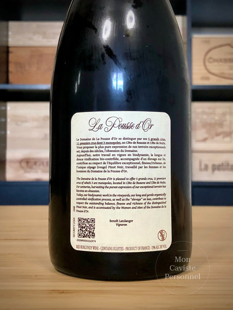 Domaine de la Pousse d'Or  |  Volnay  |  Premier Cru  |  "CLOS DE LA BOUSSE D'OR" Amphore en Monopole  |  2016  |  Bouteille
